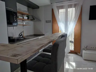 Una cocina o zona de cocina en Encanto. Céntrico tríplex cerca de la Corredera y casco antiguo.