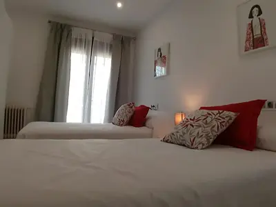 Cama o camas de una habitación en Balcón del Cardenal