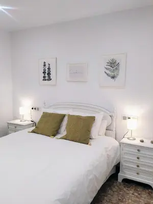 Cama o camas de una habitación en Balcón del Cardenal