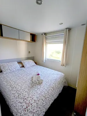 Cama o camas de una habitación en Casa Mobil-Home