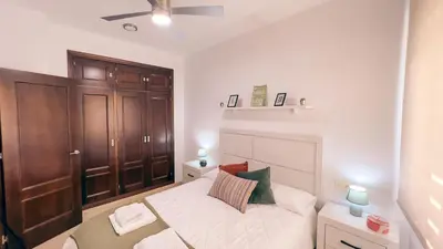Cama o camas de una habitación en Casa Yaye Écija