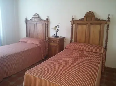Cama o camas de una habitación en Rural Vega de Cazalla