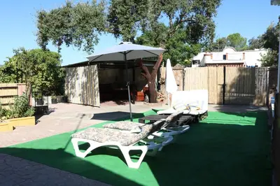 Jardín al aire libre en CHIBITEL Alojamiento Rural