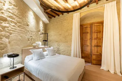 Cama o camas de una habitación en La Posada Del Alma