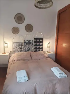 Cama o camas de una habitación en Casa San Isidro