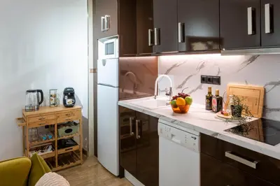 Una cocina o zona de cocina en Verde Biatia