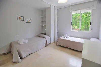 Cama o camas de una habitación en Albéniz