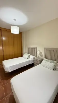 Cama o camas de una habitación en Casa Royal, Mancha Real, Jaén