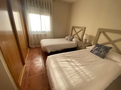 Cama o camas de una habitación en Casa Royal, Mancha Real, Jaén