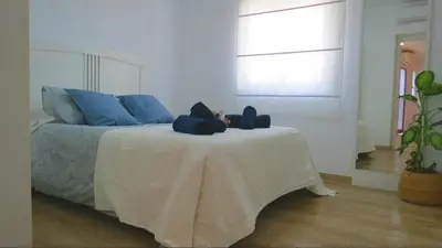 Cama o camas de una habitación en Apartamento Casa Mozárabe