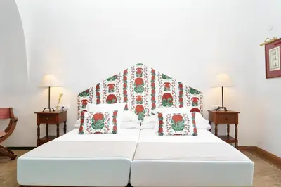 Cama o camas de una habitación en Monasterio de San Francisco