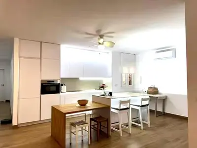 Una cocina o zona de cocina en Céntrico Apartamento en Jaén 107 m2 2 baños 4 pax