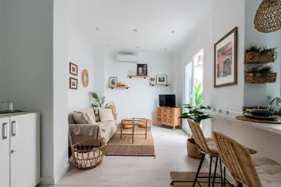 Zona de estar de Oasis con encanto en el corazón de Sevilla