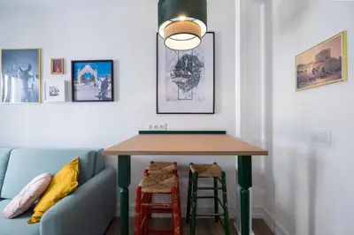 Zona de estar de Wello Apartments Sevilla