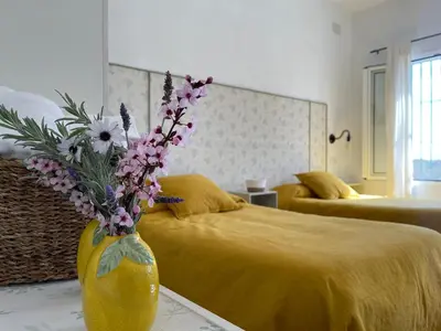 Cama o camas de una habitación en Cortijo Huerta Galindo