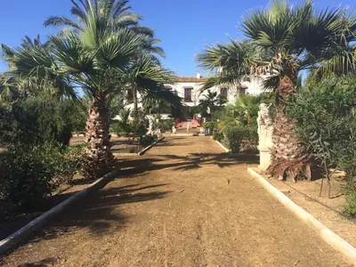 Jardín al aire libre en Hacienda Los Jinetes