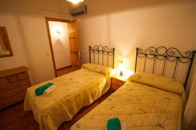 Cama o camas de una habitación en Villa La Solana Rocabella