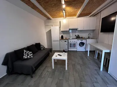 Una cocina o zona de cocina en #1# Estudio Sevilla centro BAÑERA HIDROMASAJE