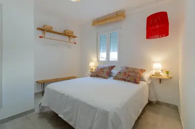 Cama o camas de una habitación en Precioso apartamento junto al Palacio de Orive