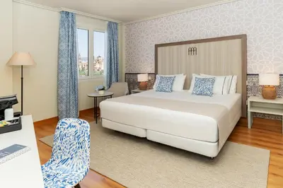 Cama o camas de una habitación en Hesperia Córdoba