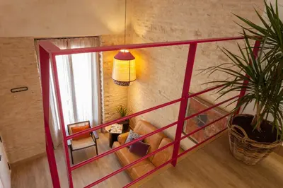 Cama o camas de una habitación en Duplex en el casco antiguo de Sevilla