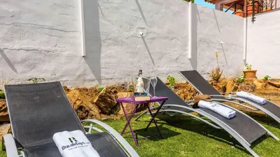 Jardín al aire libre en La Casita del Sabinal Álora by Ruralidays