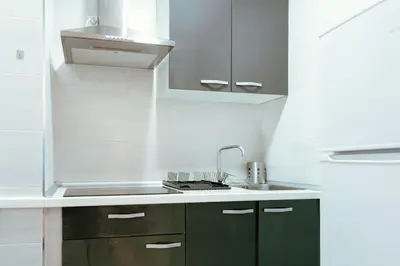 Una cocina o zona de cocina en Apartamento con encanto en patio sevillano (202)