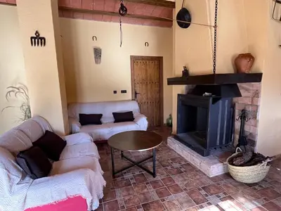 Cama o camas de una habitación en Cortijo El Nevazo