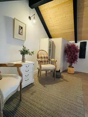 Zona de estar de Precioso Apartamento céntrico con piscina