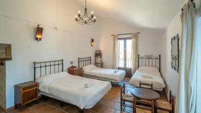 Cama o camas de una habitación en Cortijo del Coco 1 Fuente de Piedra by Ruralidays