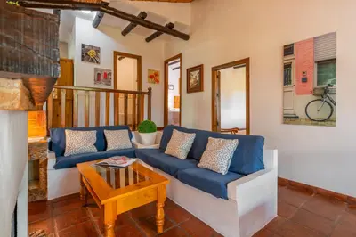 Zona de estar de El Chorro Villas Casa Buganvilla