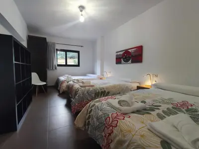 Cama o camas de una habitación en La casa de Mati
