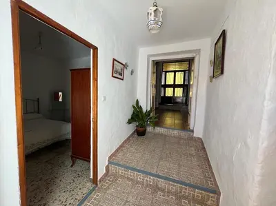 Plano de Casa Béjar, Tranquila casa con chimenea, patios, junto a la piscina