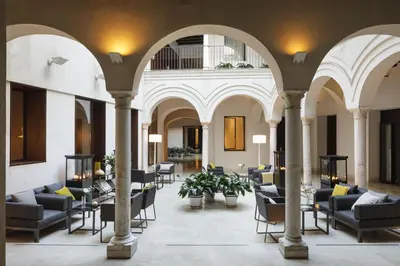 Zona de estar de Hotel Posada del Lucero