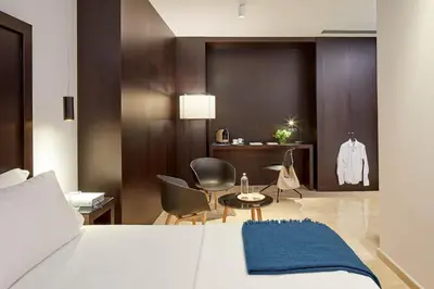 Cama o camas de una habitación en Hotel Posada del Lucero