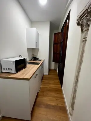Una cocina o zona de cocina en Apartamentos Rey