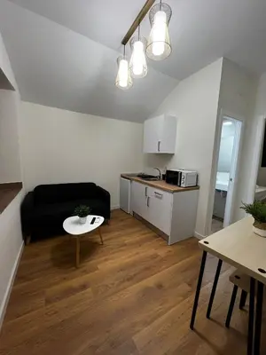 Una cocina o zona de cocina en Apartamentos Rey