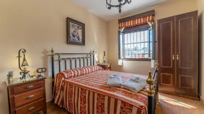Cama o camas de una habitación en Casa Rural Obejuelo Torrecampo by Ruralidays