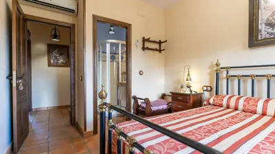 Cama o camas de una habitación en Casa Rural Obejuelo Torrecampo by Ruralidays