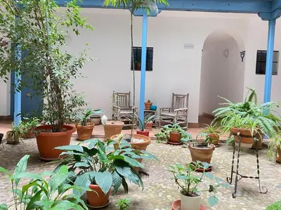 Jardín al aire libre en Hispalis Casa Pilatos