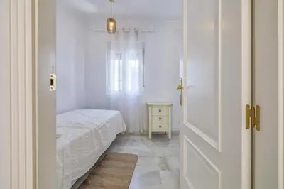 Cama o camas de una habitación en Duplex La Almazara en el centro histórico de Córdoba