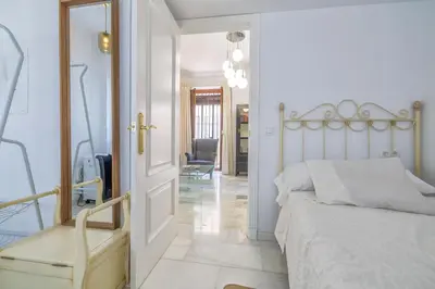 Cama o camas de una habitación en Duplex La Almazara en el centro histórico de Córdoba