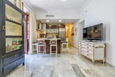 Una cocina o zona de cocina en Duplex La Almazara en el centro histórico de Córdoba