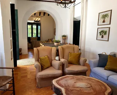 Zona de estar de Hacienda Las Lumbreras Casa Rural con Piscina