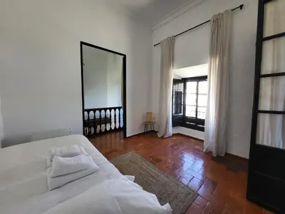 Cama o camas de una habitación en Hacienda Las Lumbreras Casa Rural con Piscina