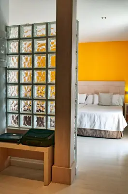 Cama o camas de una habitación en Hotel Europa Jaén
