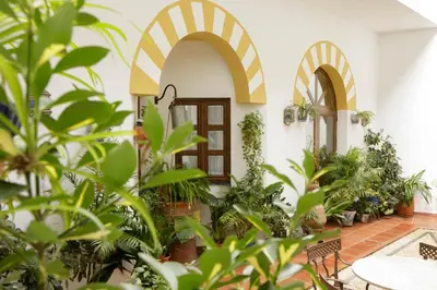 Jardín al aire libre en Hotel San Miguel