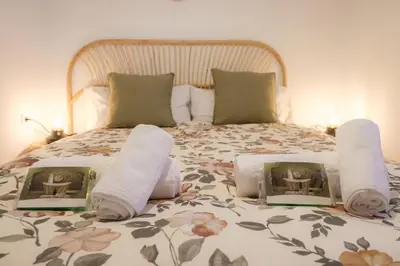 Cama o camas de una habitación en Ático Exclusivo con terraza en Santa Catalina