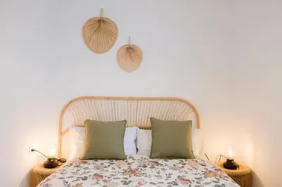 Cama o camas de una habitación en Ático Exclusivo con terraza en Santa Catalina