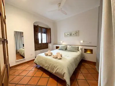 Cama o camas de una habitación en Casa Arcadia
